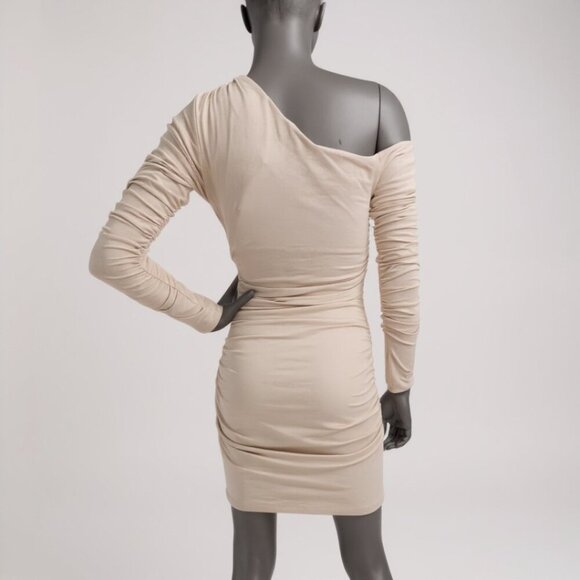 REVOLVE Susana Monaco one shoulder off shoulder gathered long sleeve dress - Picture 2 of 8